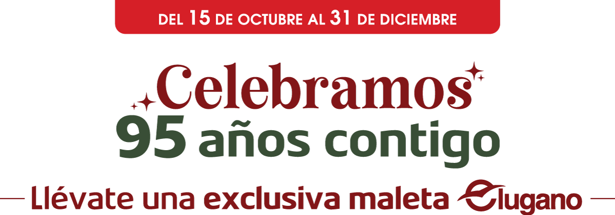 Celebramos 95 años contigo - Maletas Lugano